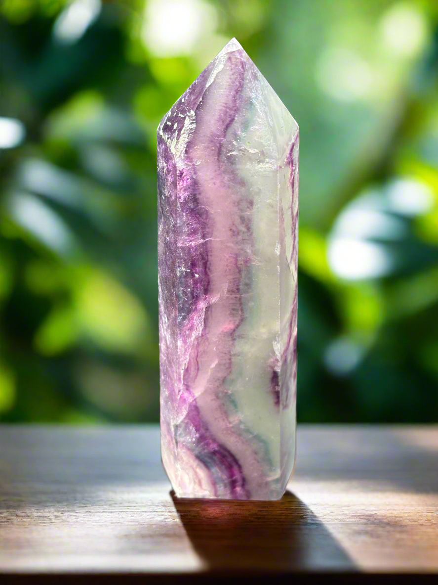 Rainbow Flourite Obelisk