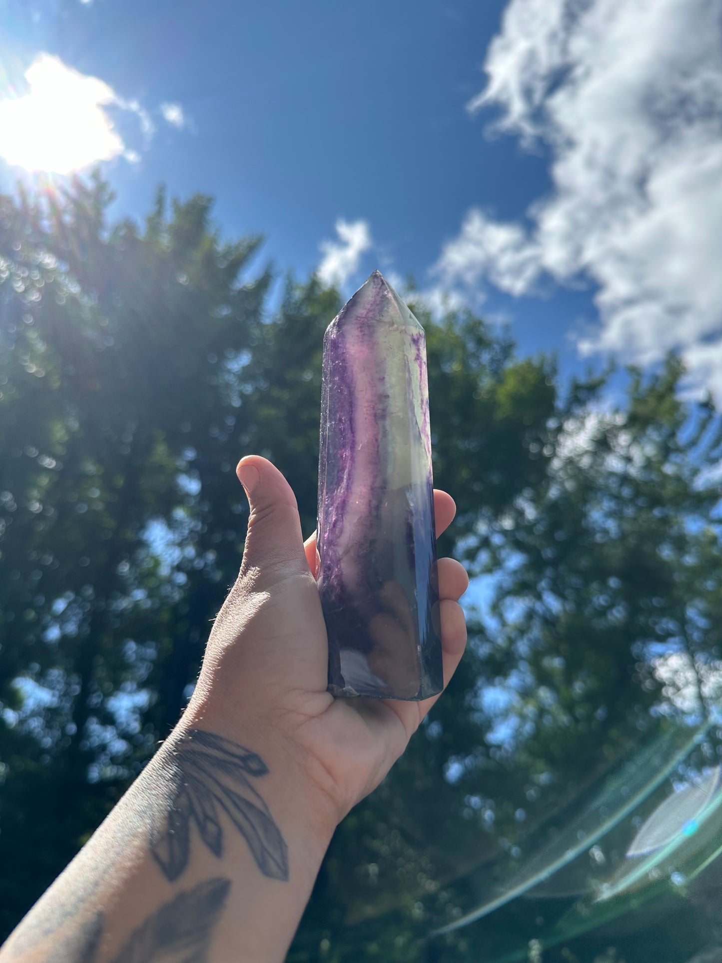 rainbow fluorite sunlight