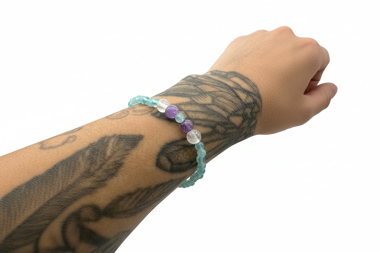 Aquamarine Amethyst Bracelet