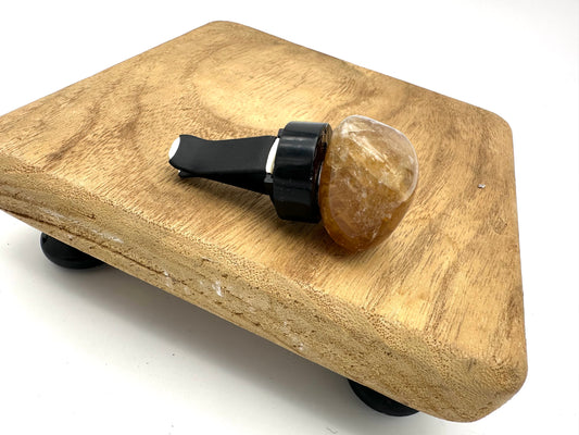 Honey Calcite Car Crystal Vent Clip