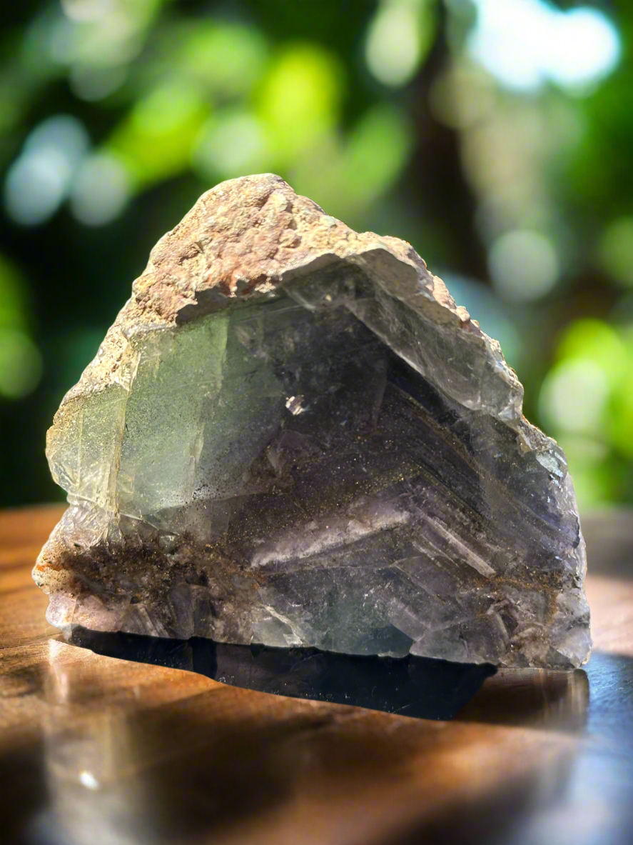 Fluorite Semi-Polished Crystal