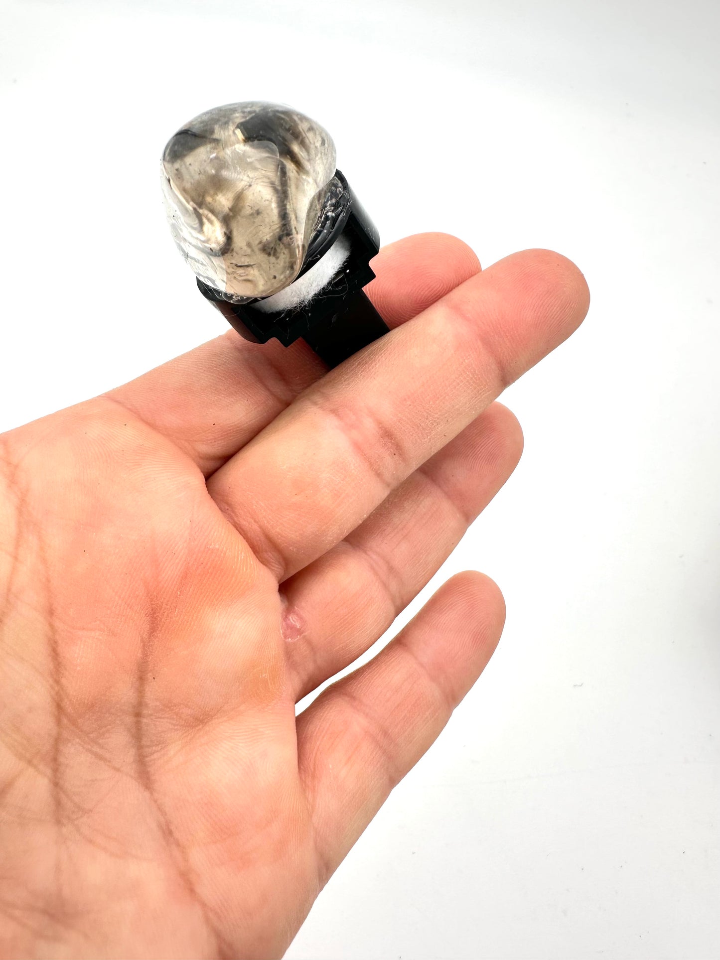 Smoky Quartz Car Clip