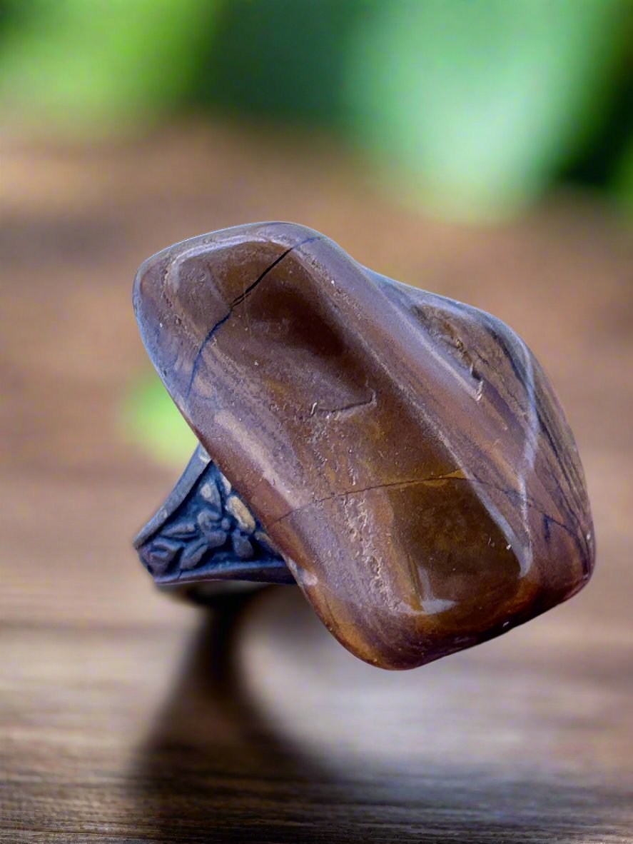 tigers eye ring