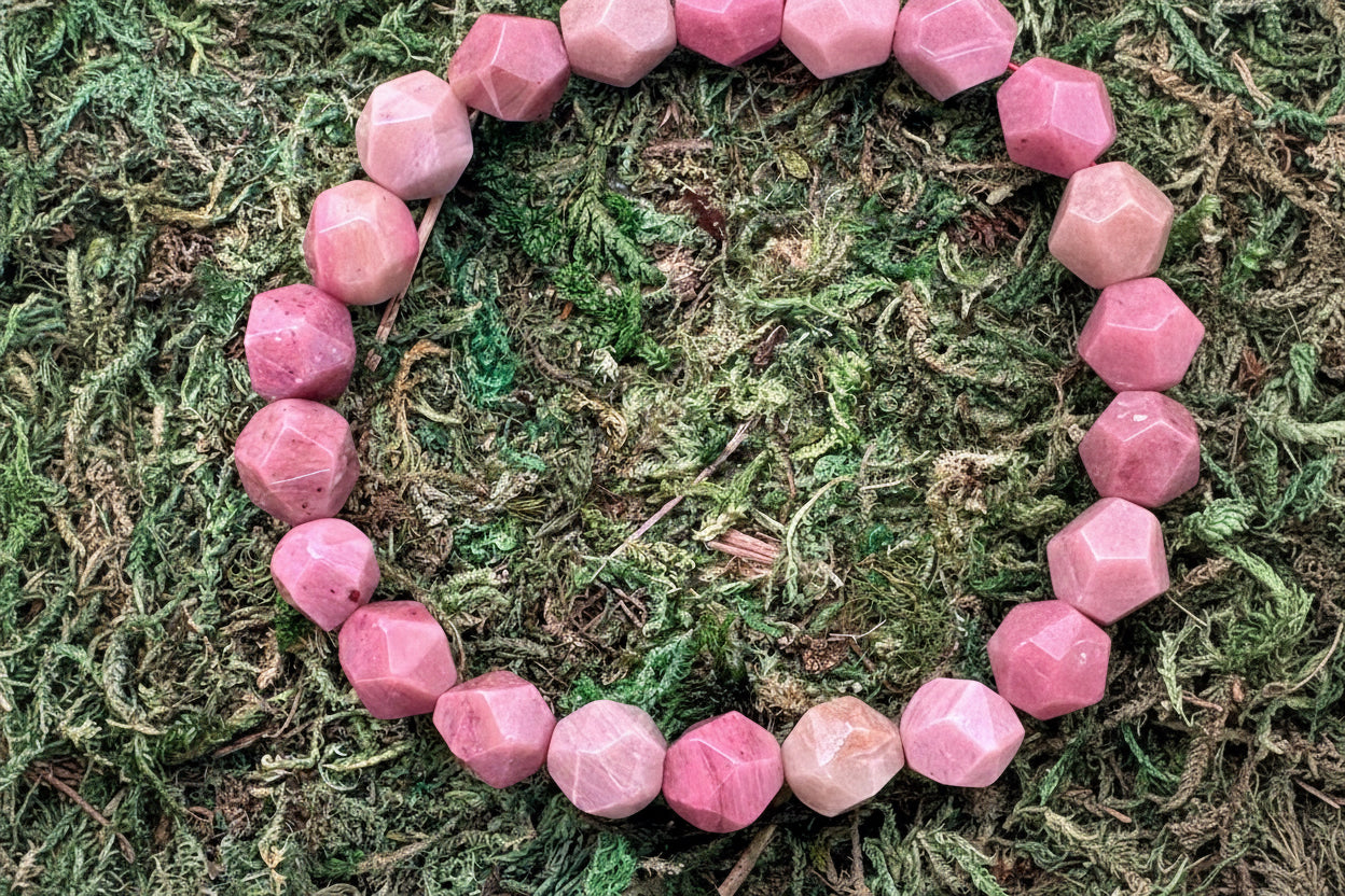 Rhodocrosite Gemstone Bracelet