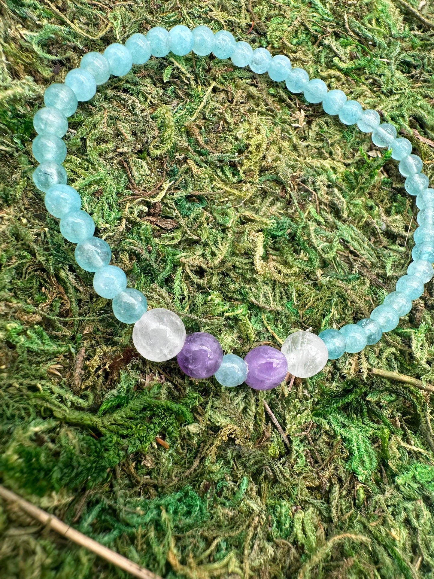 Aquamarine Amethyst Bracelet
