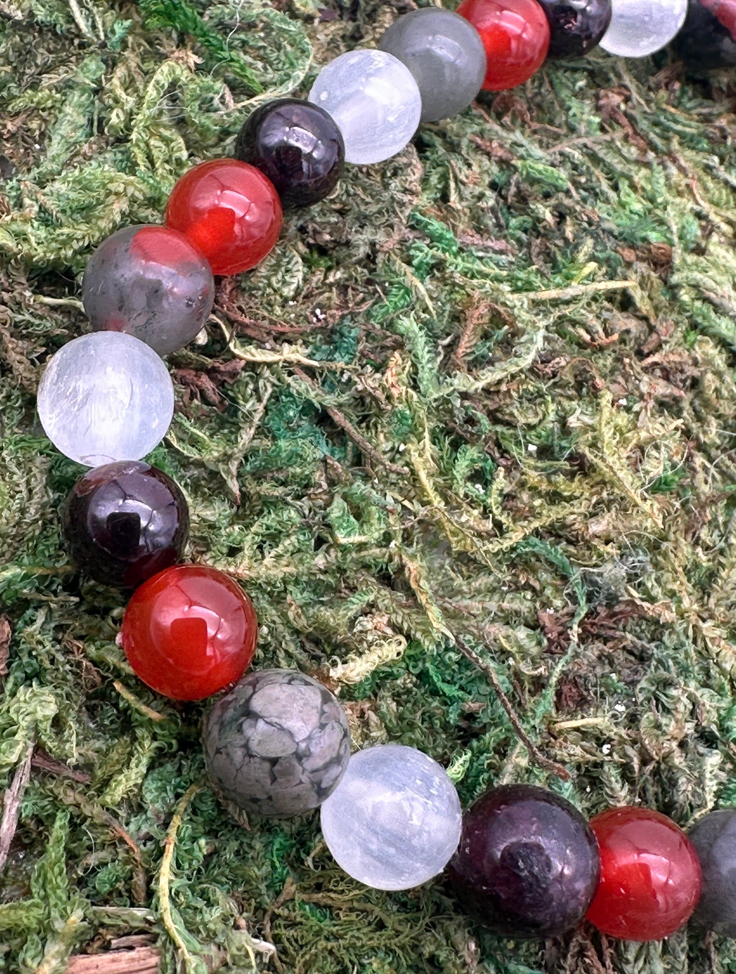 Grounding and Protective Mixed Gemstone Bracelet