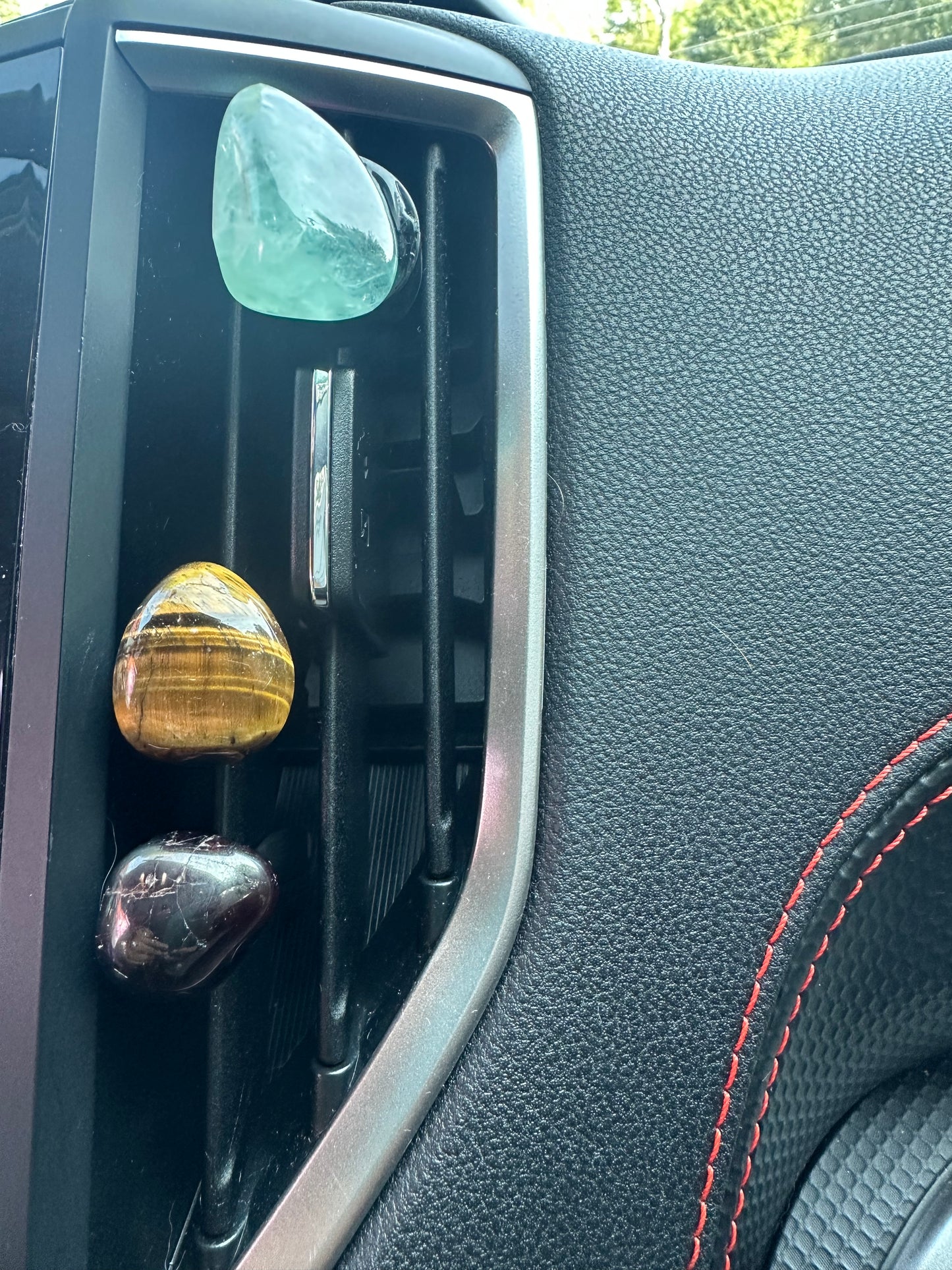 XL Tourmaline Crystal Car Vent Clip