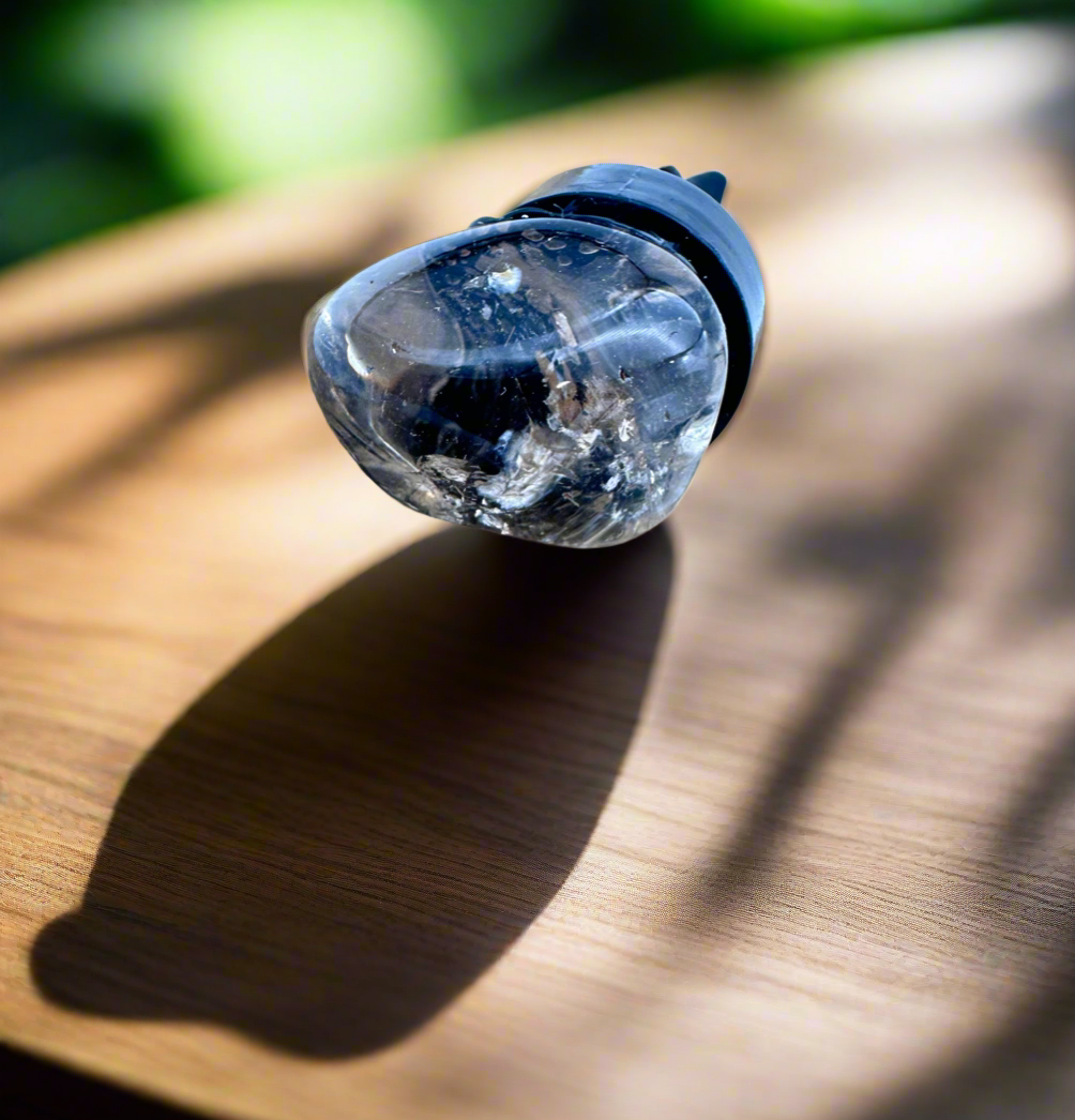 Smoky Quartz Car Clip