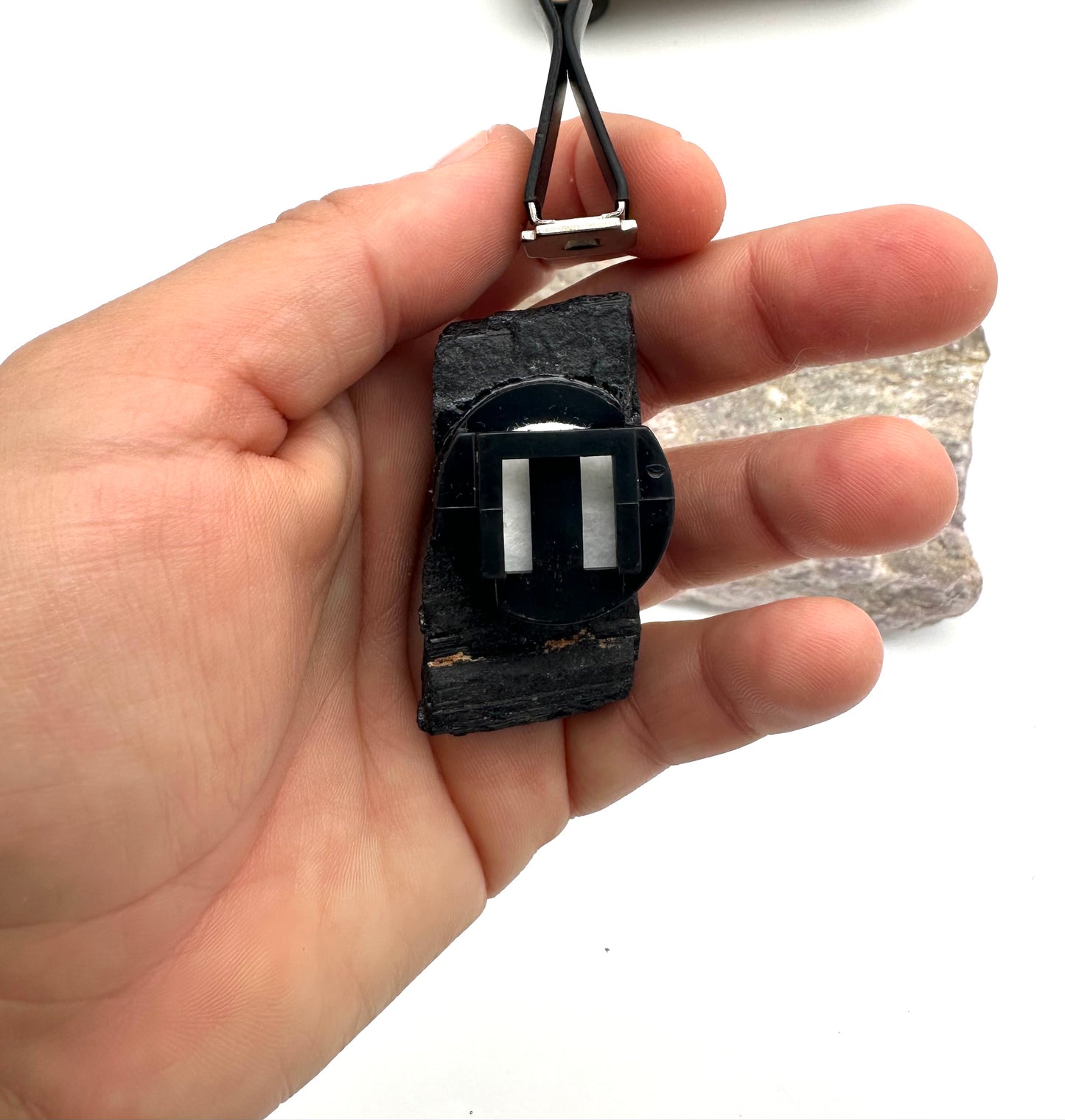 XL Tourmaline Crystal Car Vent Clip
