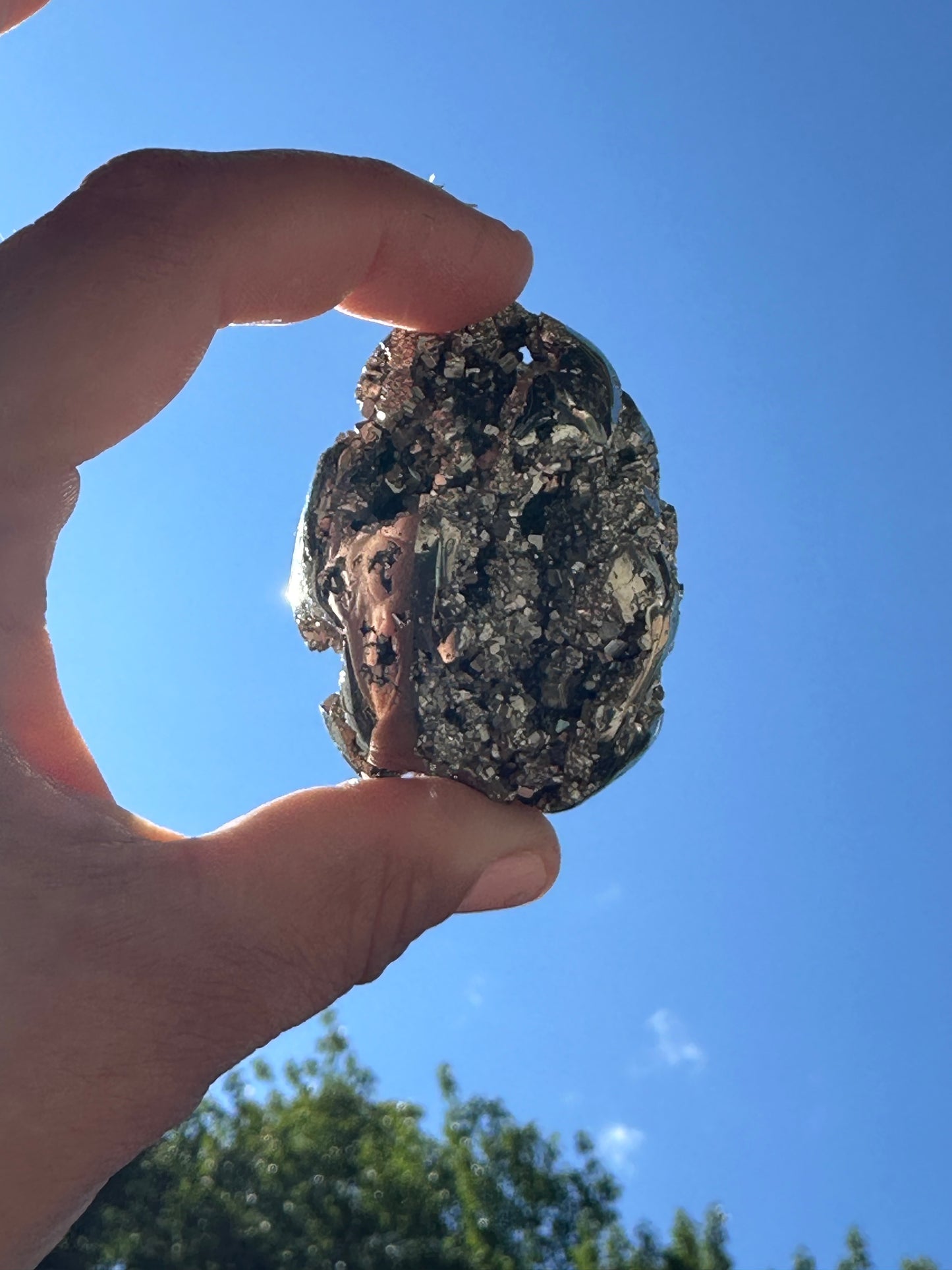 Pyrite Egg Sphere