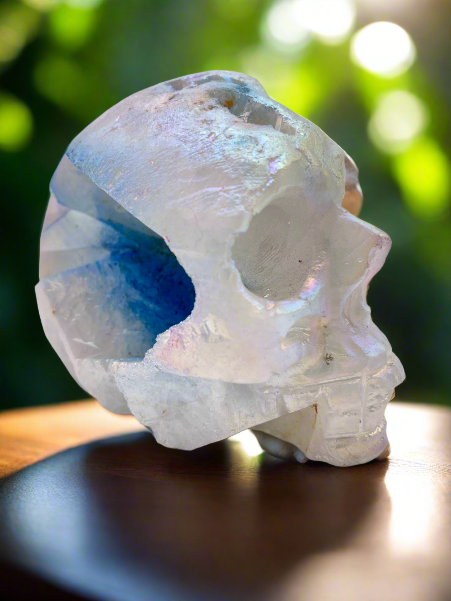 Aura Quartz Crystal Skull