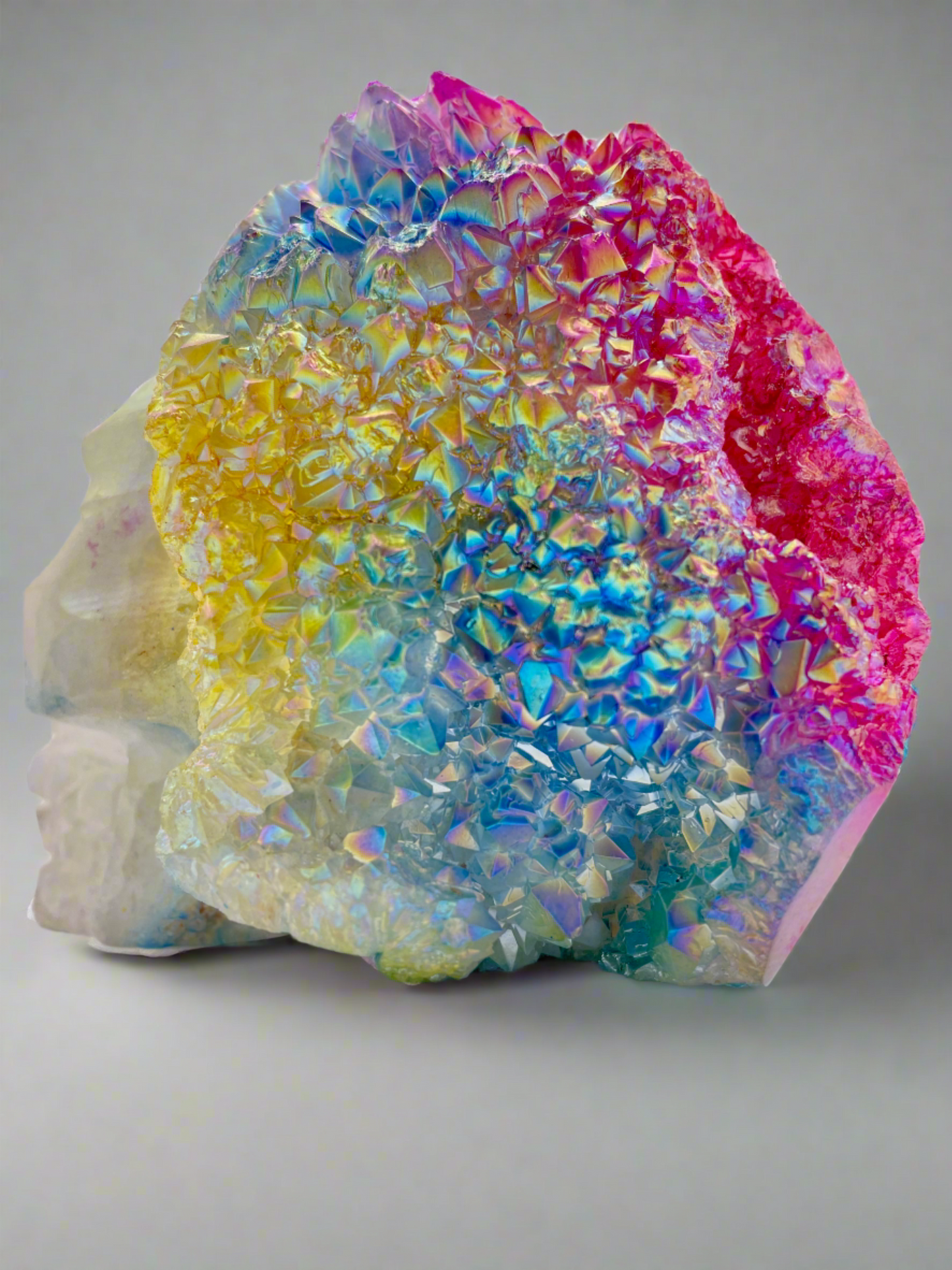 Aura Quartz Crystal Skull