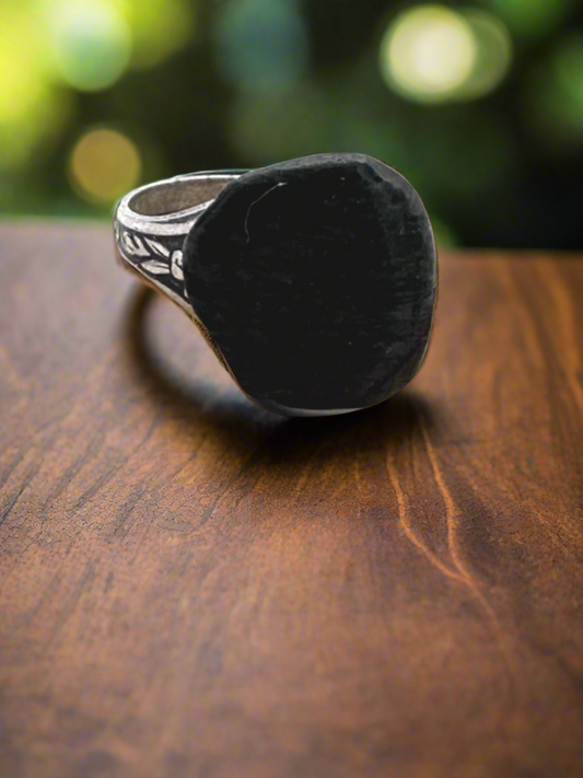 obsidian ring