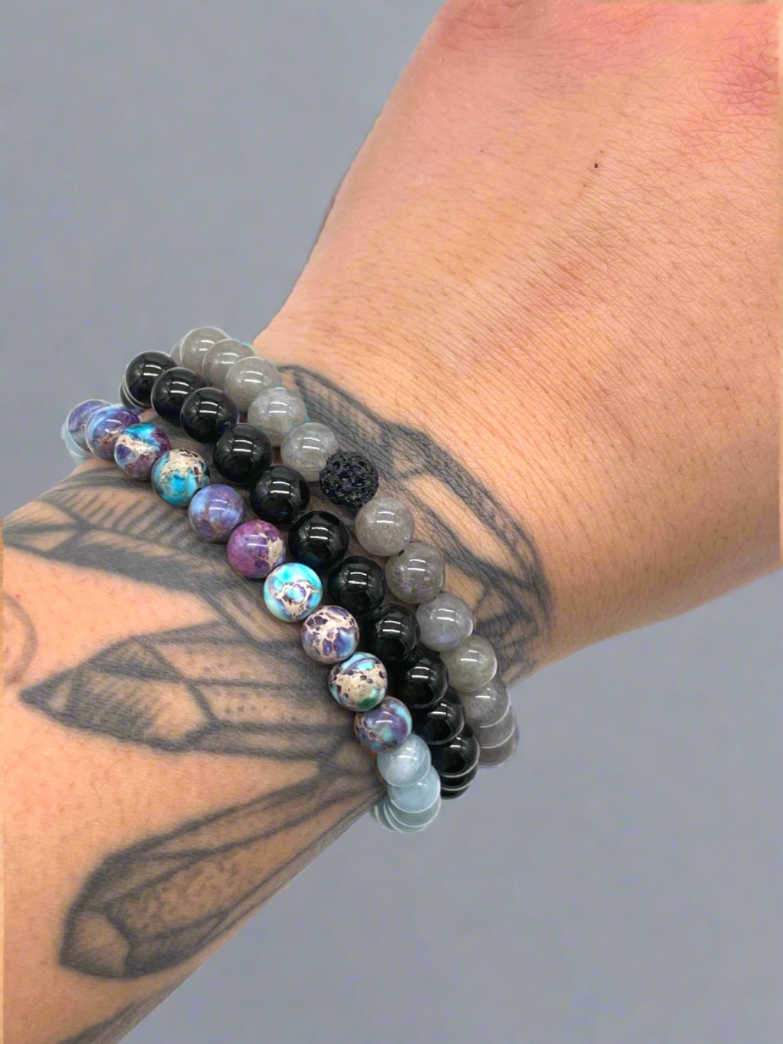 bracelet stack on hand